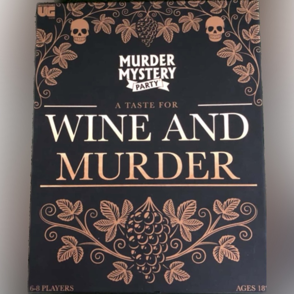 🍷⚰️Murder Mystery Party “A Taste For Wine and Murder” 6-8 Players Ages 18+